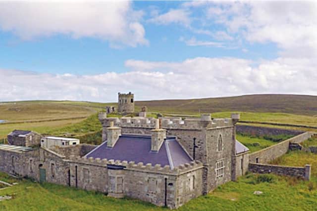 A philanthropist is being sought to create a £12m arts retreat at Brough Lodge on Fetlar in the Shetland Isles. PIC: Contributed.