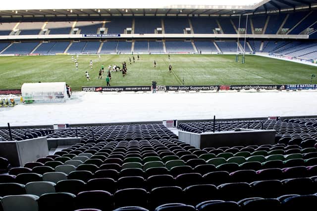 Murrayfield will be empty for the Six Nations matches against Ireland and Italy.