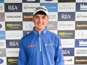 Sam Locke pictured after winning the Barassie Links Masters by three shots. Picture: Tartan Pro Tour