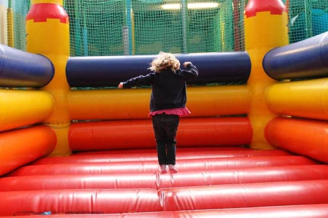 Kids can bounce away on no less than 20 bouncy castles on the day.