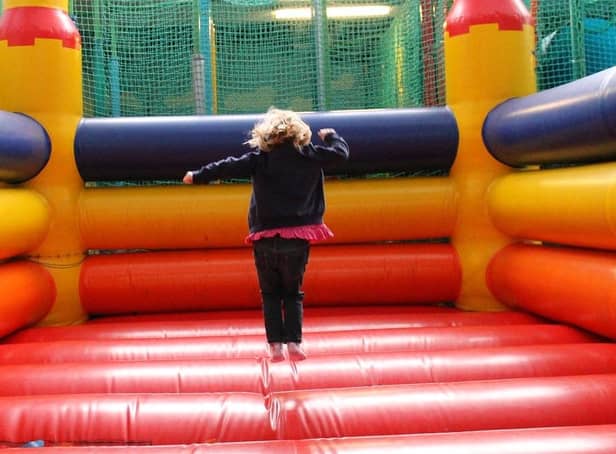 Kids can bounce away on no less than 20 bouncy castles on the day.