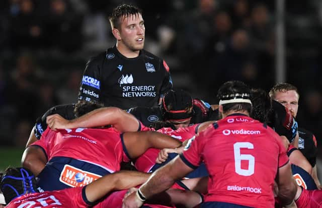 Matt Fagerson shone in Glasgow Warriors' win over the Bulls at Scotstoun. (Photo by Ross MacDonald / SNS Group)