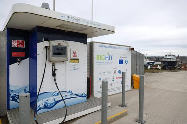 A hydrogen refuelling station in Kirkwall. Earlier this month, the UK and German governments signed an energy partnership that includes hydrogen (Picture: Adrian Dennis/AFP via Getty Images)