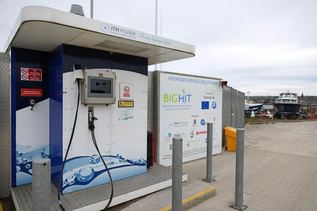 A hydrogen refuelling station in Kirkwall. Earlier this month, the UK and German governments signed an energy partnership that includes hydrogen (Picture: Adrian Dennis/AFP via Getty Images)
