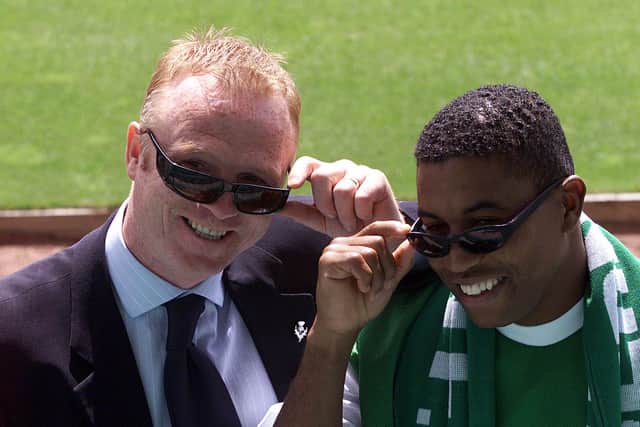 Hibs boss Alex McLeish was hoping for a bright future when he welcomed record signing Ulises de La Cruz to Easter Road on June 18, 2001. Photo by SNS Group