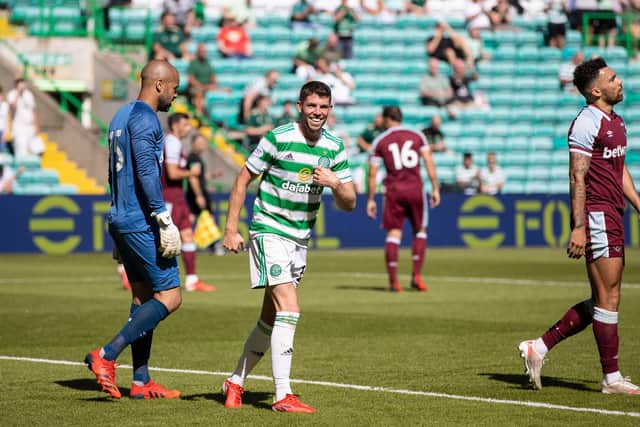 Ryan Christie scored for Celtic against West Ham.