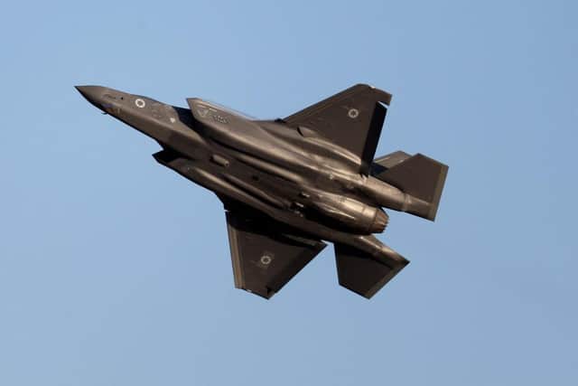 The Campaign Against Arms Trade has raised concerns over the contributions made by UK firms to F-35 aircraft, which it says are being used by the Israeli military to target Gaza. Picture: Jack Guez/AFP via Getty Images