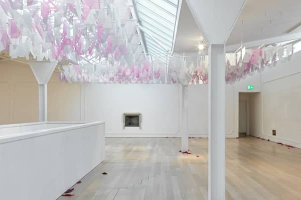 Installation view of Martin Boyce at the Fruitmarket, Edinburgh PIC: Stefan Altenburger