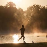 Music can help runners perform better when mentally fatigued, a new study has found (Photo: Daniel Leal-Olivas/AFP via Getty Images)