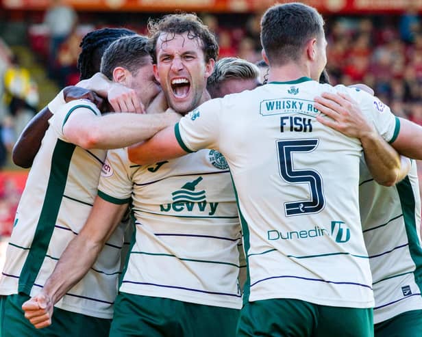 Christian Doidge made a connection with Hibs fans during his time at Easter Road. (Photo by Ewan Bootman / SNS Group)