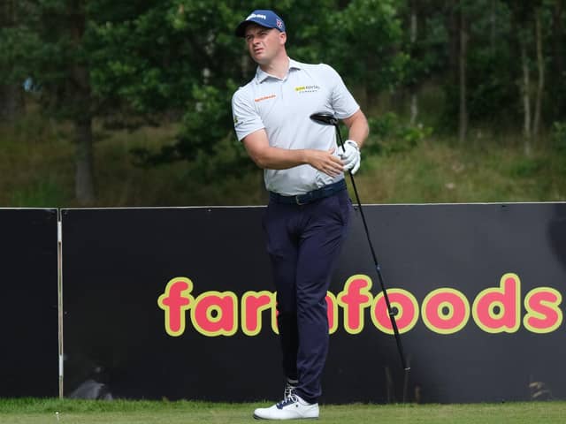 David Law in action on the Hawkshull Course at Newmachar in the first round of the Farmfoods Scottish Challenge presented by The R&A. Picture: Farmfoods Scottish Challenge