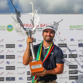 Frenchman Antoine Rozner secured his Hero Cup spot after a weekend win in the AfrAsia Bank Mauritius Open at Mont Choisy Le Golf. Picture: Carl Fourie/Gallo Images.