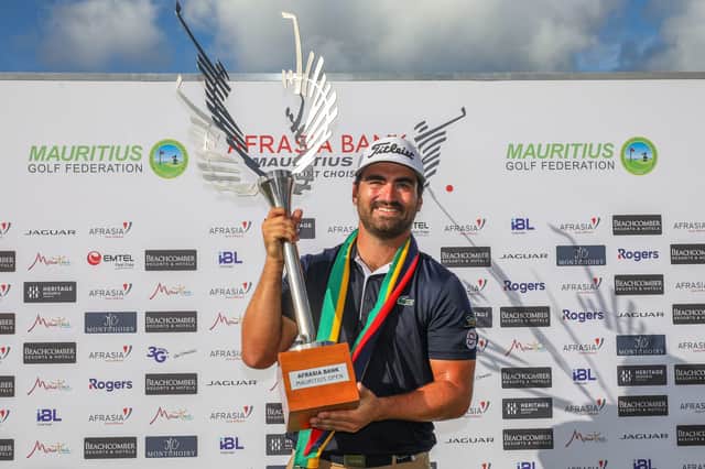 Frenchman Antoine Rozner secured his Hero Cup spot after a weekend win in the AfrAsia Bank Mauritius Open at Mont Choisy Le Golf. Picture: Carl Fourie/Gallo Images.