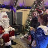 Children meeting Santa at the MacDonald Resort Aviemore. Pic: G Munro