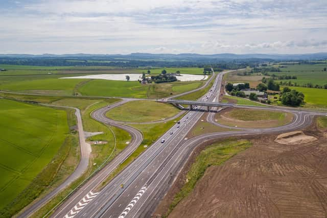 The six-mile Luncarty-Birnam section opened last year is one of only two dual carriageway stretches opened since the SNP pledged to complete dualling between Perth and Inverness. Picture: Transport Scotland