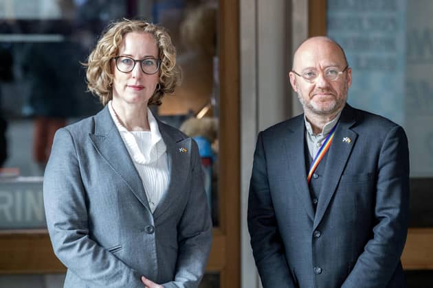 Green Party co-leaders Patrick Harvie and Lorna Slater have been removed from the Scottish Government (Picture: Lesley Martin/PA Wire)