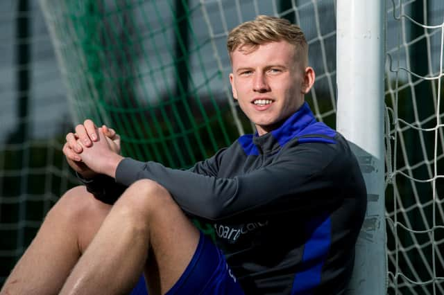 Hibs' Josh Doig describes the Edinburgh derby with Hearts as the 'biggest game in world to me'.  (Photo by Ross Parker / SNS Group)