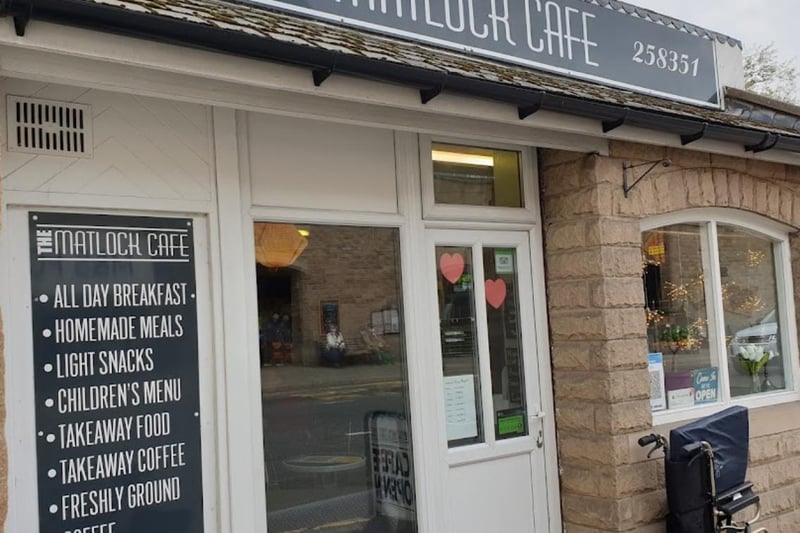 Matlock Cafe, 9 Bakewell Road, Matlock, DE4 3AU. Rating: 4.7/5 (based on 129 Google Reviews). "Amazing food at a fair price and friendly staff, definitely would recommend stopping here."