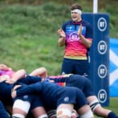Scott Cummings during a Scotland forwards session at the Oriam. Picture: Craig Williamson/SNS