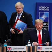 Boris Johnson and the then US President Donald Trump pictured at a Nato summit in Watford in 2019 (Picture: Dan Kitwood/Getty Images)