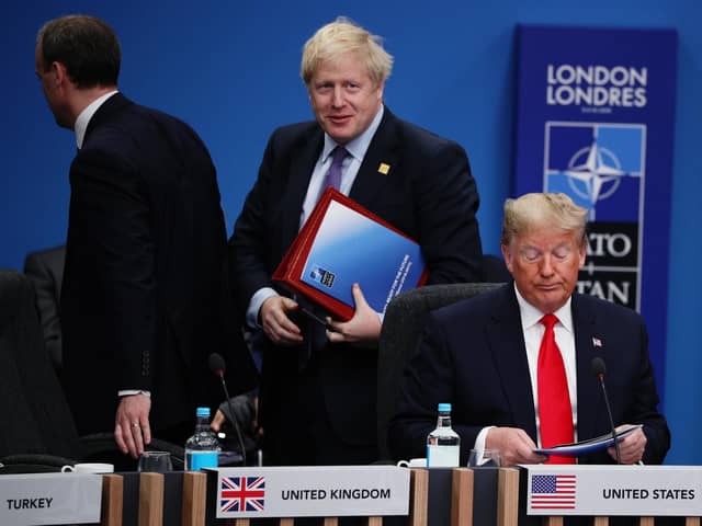 Boris Johnson and the then US President Donald Trump pictured at a Nato summit in Watford in 2019 (Picture: Dan Kitwood/Getty Images)