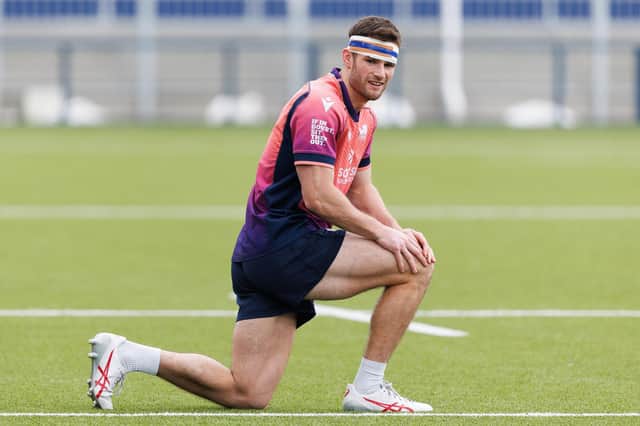 Matt Currie's fitness is being monitored after a hamstring issue forced him off early against Leinster. (Photo by Ross Parker / SNS Group)