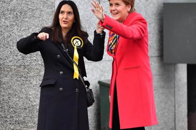 First Minister Nicola Sturgeon helped Ms Ferrier successfully campaign to win back her South Lanarkshire seat from Labour at the 2019 General Election. (Photo by Jeff J Mitchell/Getty Images)