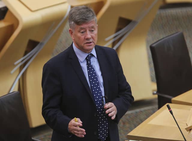 Keith Brown was infrastructure minister when the contract for the two ferries was agreed.