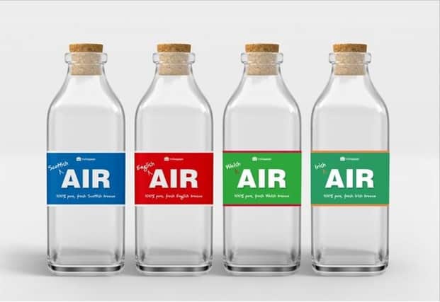Scottish air is being sold for £25 a bottle.