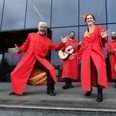 A pop-up event hosted by Scottish Opera, which wants to develop an interactive evaluation tool to support its Primary Schools Tour. Picture: John Devlin.