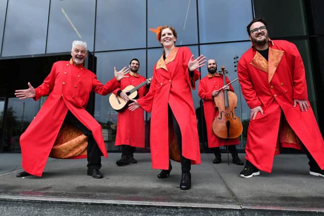A pop-up event hosted by Scottish Opera, which wants to develop an interactive evaluation tool to support its Primary Schools Tour. Picture: John Devlin.
