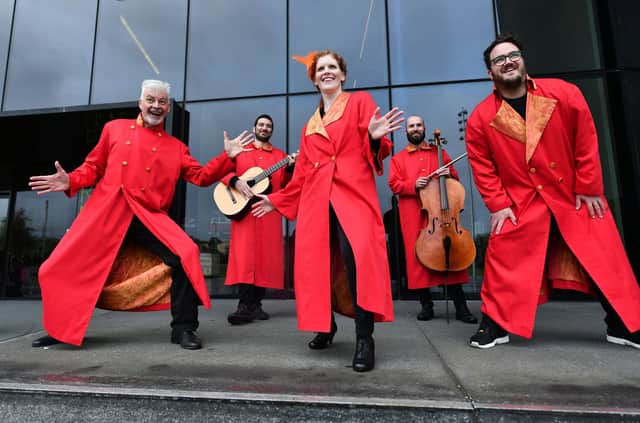 A pop-up event hosted by Scottish Opera, which wants to develop an interactive evaluation tool to support its Primary Schools Tour. Picture: John Devlin.