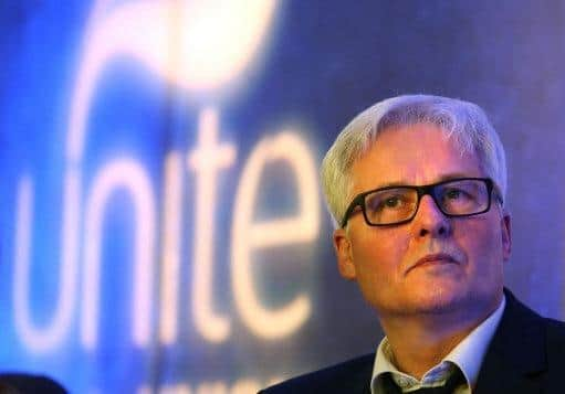 Pat Rafferty, Unite's Scottish secretary, said thousands of new members have signed up in Scotland since the turn of the year. Picture: Andrew Milligan/PA