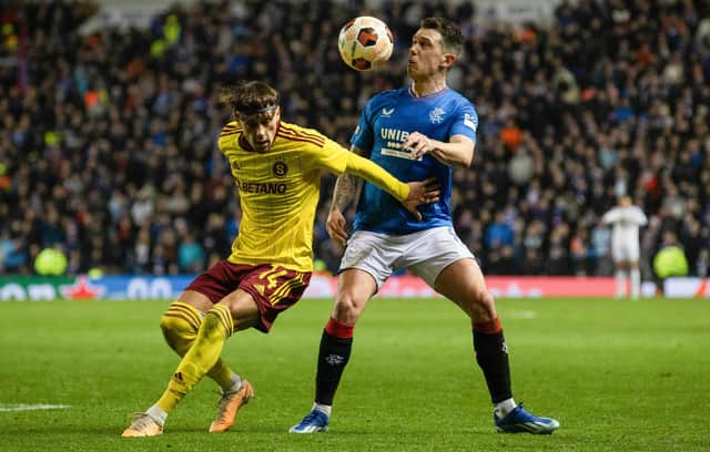 Rangers midfielder Ryan Jack in action during the 2-1 win over Sparta Prague in the Europa League. (Photo by Alan Harvey / SNS Group)