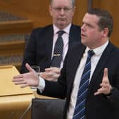 Scottish Conservative leader Douglas Ross responds to First Minister Nicola Sturgeon's statement on the Programme for Government in the Scottish Parliament at Holyrood,