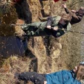 ​Pupils delve into the bog to find out what’s down there. Pictures courtesy RSPB