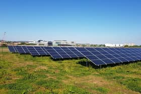 The solar array at Balmore will be similar to this scheme at Erskine on the banks of the Clyde in Renfrewshire