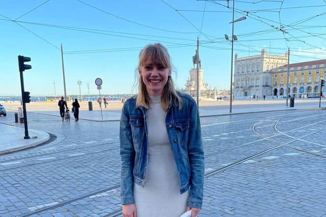 Scarlett Sangster in Lisbon.