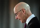 SNP leader John Swinney gives a speech at the launch of the party's general election campaign. Picture: Michael Boyd/PA Wire