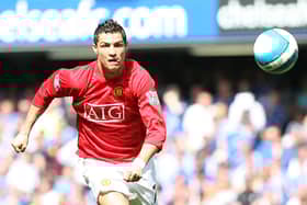 Cristiano Ronaldo in action for Manchester Utd. SNS Group.