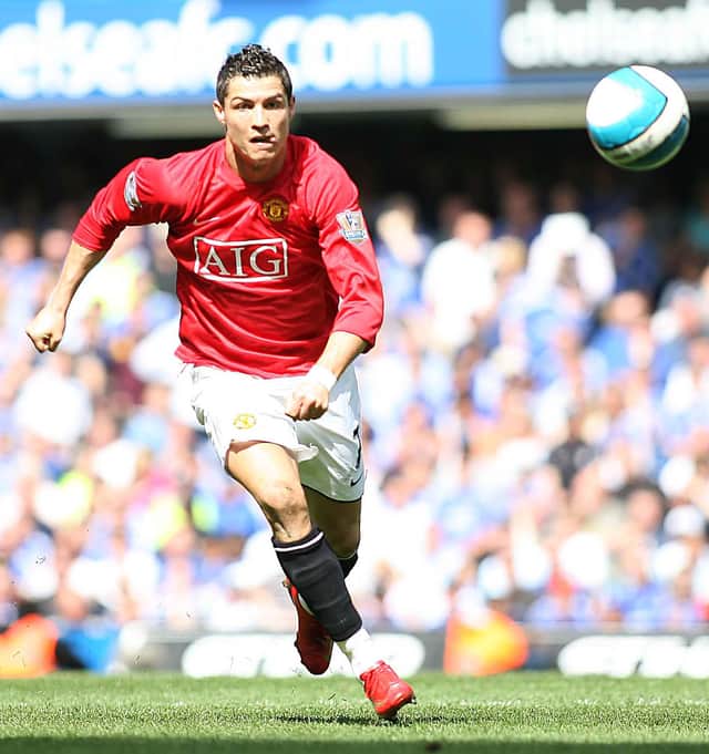 Cristiano Ronaldo in action for Manchester Utd. SNS Group.