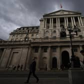 The Bank of England in the city of London. The latest data means the economy is on track to contract overall in the third quarter