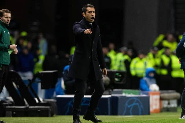 Rangers manager Giovanni van Bronckhorst watched his side lose 3-1 to Ajax at Ibrox to make it six defeats from six Champions League Group A games (Photo by Craig Foy / SNS Group)