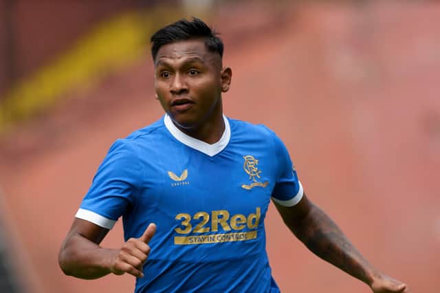 Alfredo Morelos struck the winner for 10-man Rangers against Alashkert in the Europa League play-off first leg at Ibrox (Photo by Craig Williamson / SNS Group)