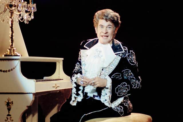 Stanley Baxter as Liberace in 1979. Picture: ITV/Shutterstock
