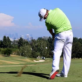 Bob  MacIntyre in action for Great Britain & Ireland in the 2017 Walker Cup at the Los Angeles Country Club. Picture: Harry How/Getty Images