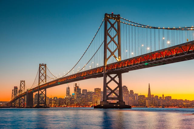The Golden Gate Bridge in San Francisco