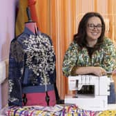 Jenny Drew, owner of Sew Confident, at her new studio space and shop on Great Western Road in Glasgow. Picture: Martin Shields.
