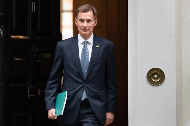 Chancellor of the Exchequer Jeremy Hunt outside No.11 Downing Street. Picture: PA