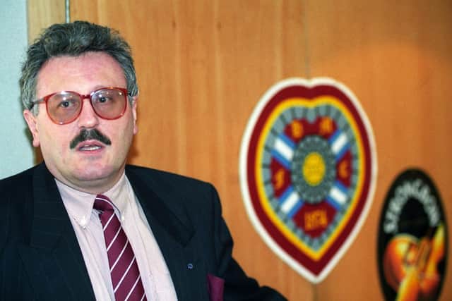 Former Hearts chief executive Chris Robinson has died. Picture: SNS